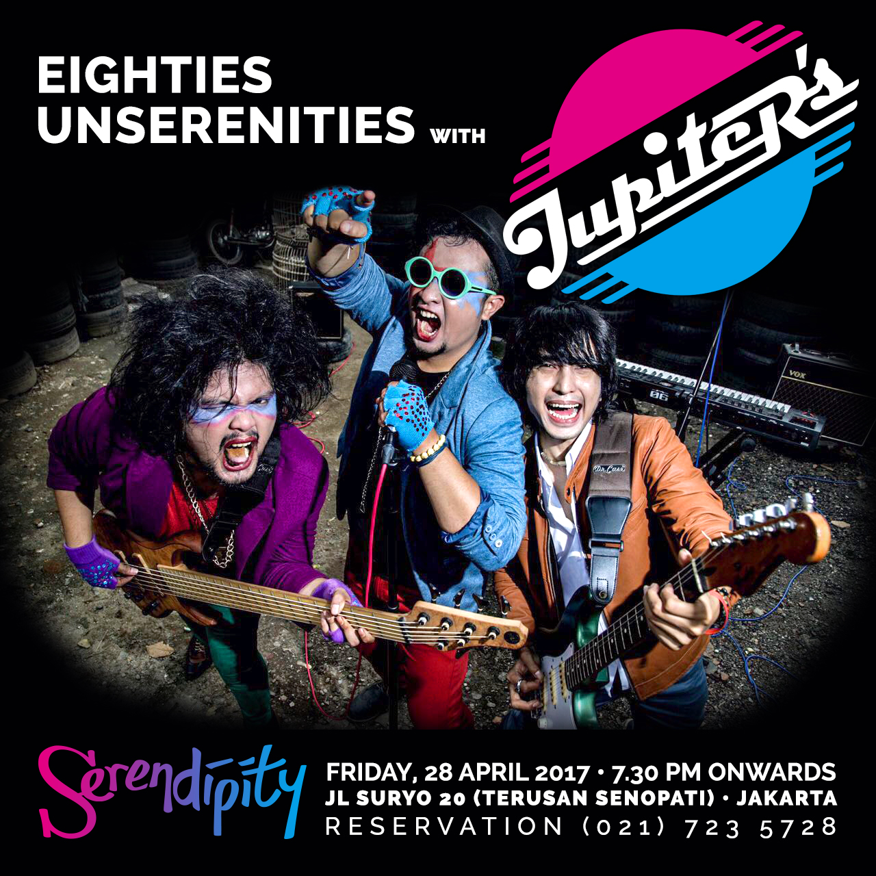 Eighties Unserenities with Jupiters