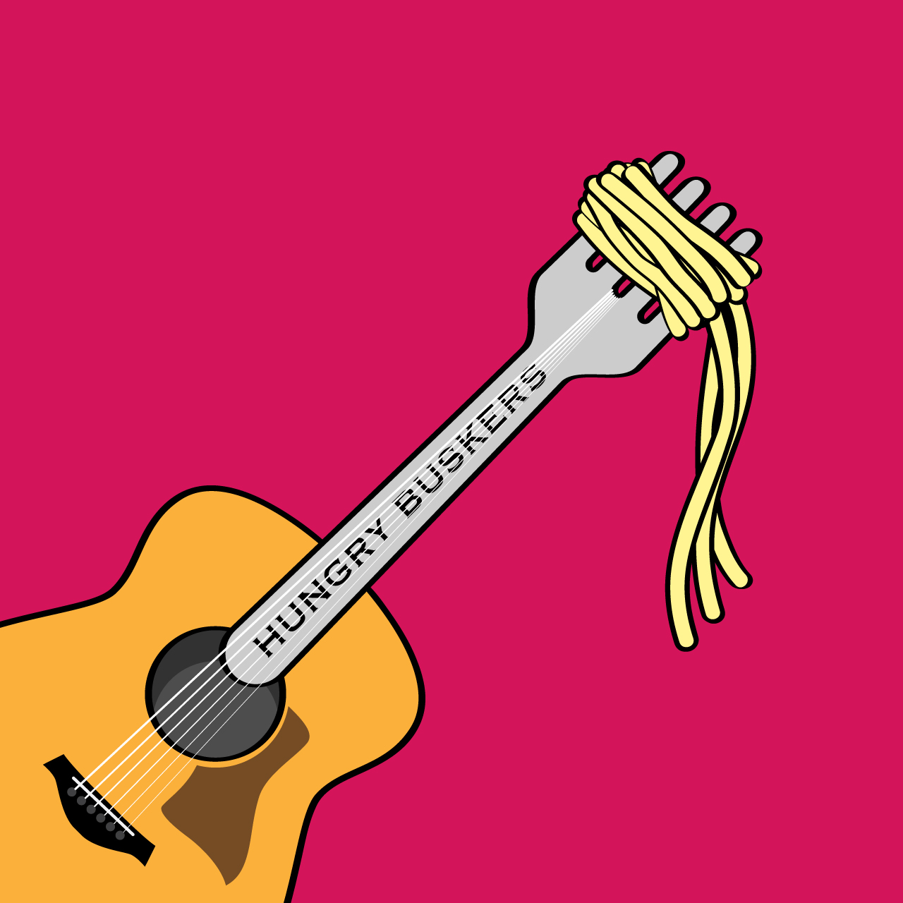 Hungry Buskers: Guitar Fork