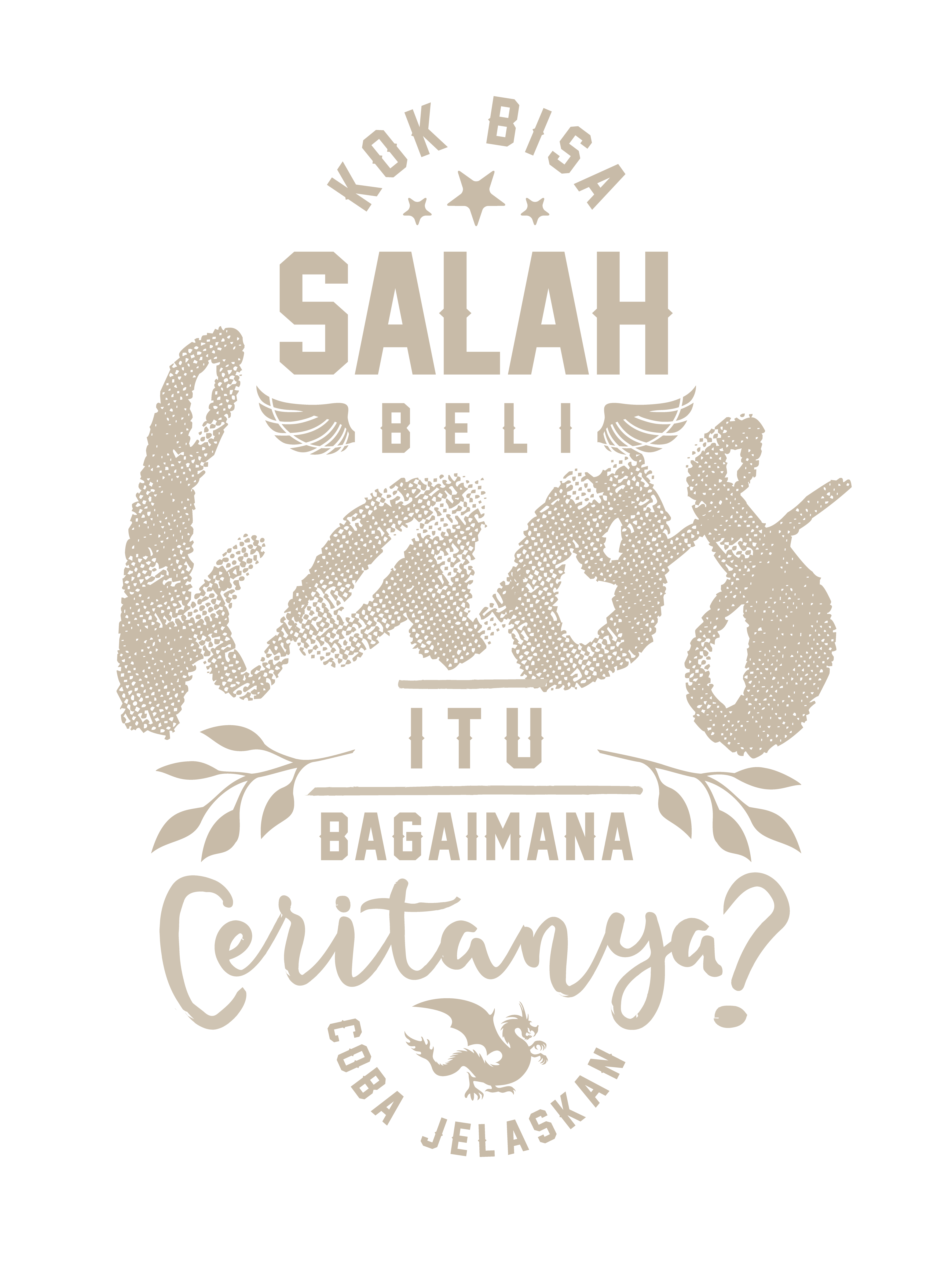 Salah Beli Kaos